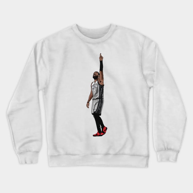 Kyrie Irving - Brooklyn Nets Crewneck Sweatshirt by xavierjfong